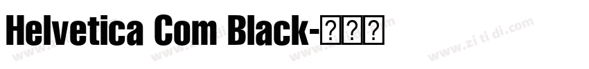 Helvetica Com Black字体转换